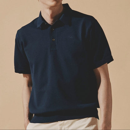 FELISI MENS MS EYELET STRIPE KNIT POLO