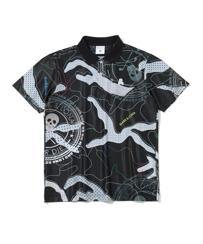 MARK&LONA MENS Axon Camo Mesh Performance Polo