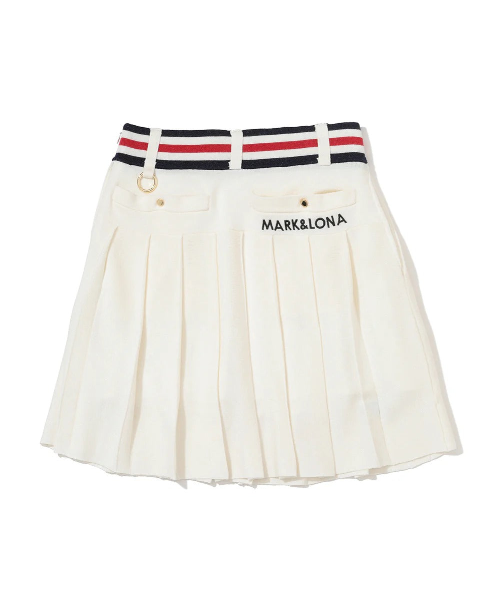 MARK&LONA WOMENS Luminous Pleated Knit Skirt