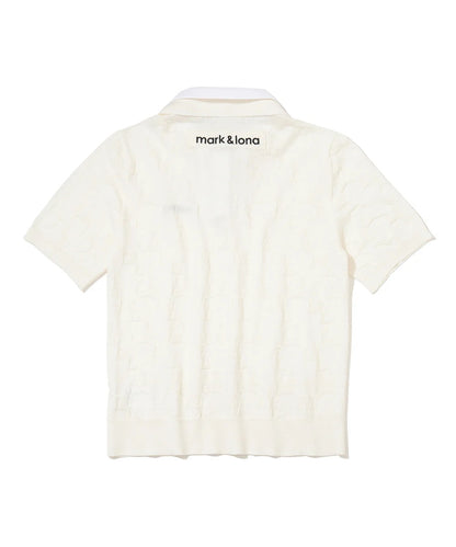 MARK&LONA WOMENS Quadro Icon 2-Way Collar Knit Polo