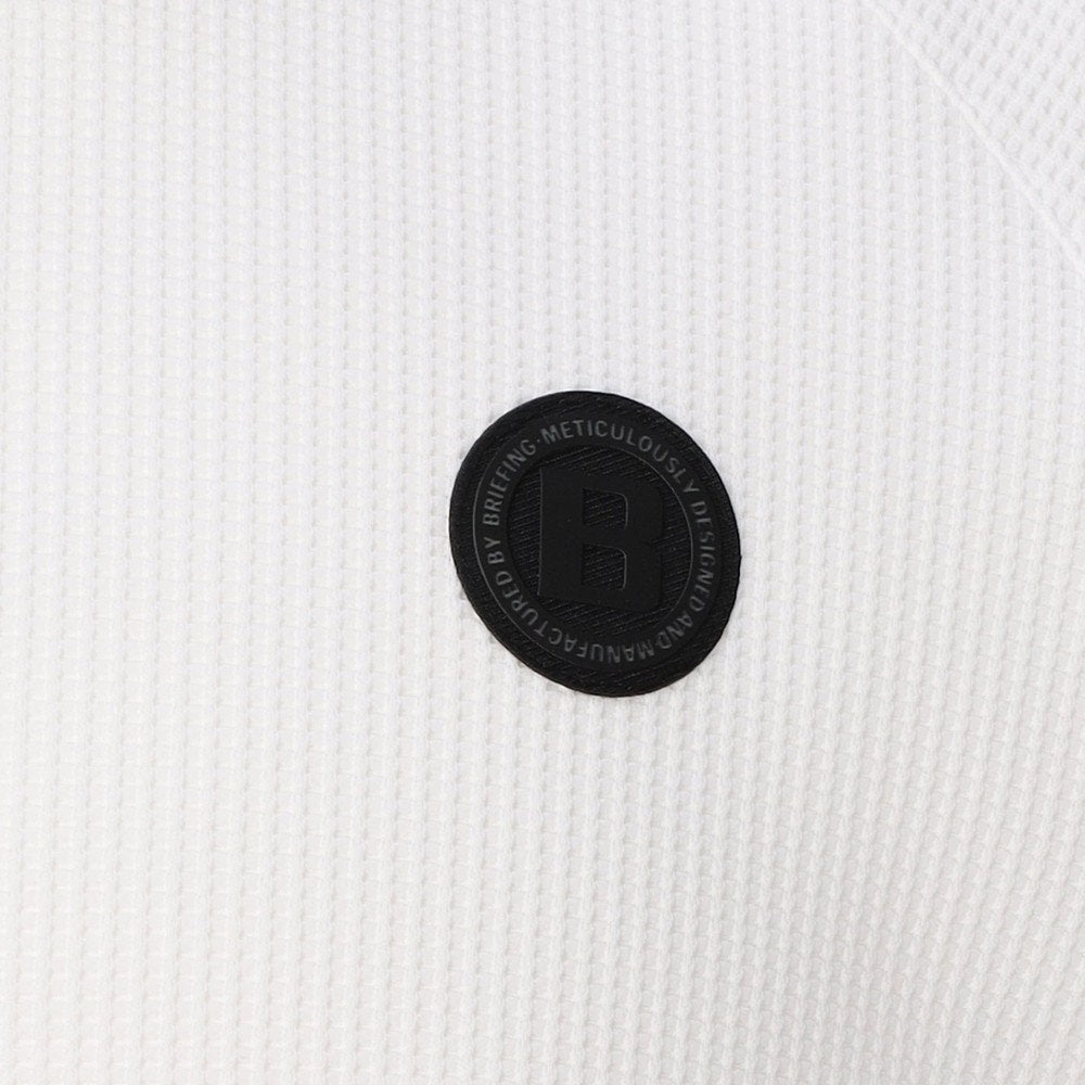 BRIEFING MENS CE MS WAFFLE NECK LOGO HIGHNECK RF