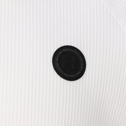 BRIEFING MENS CE MS WAFFLE NECK LOGO HIGHNECK RF
