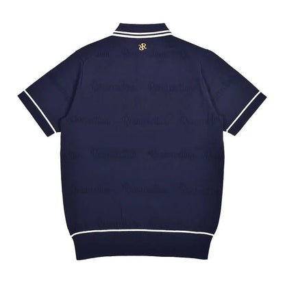 Resurrection MENS Mesh Logo Knit Polo Shirt