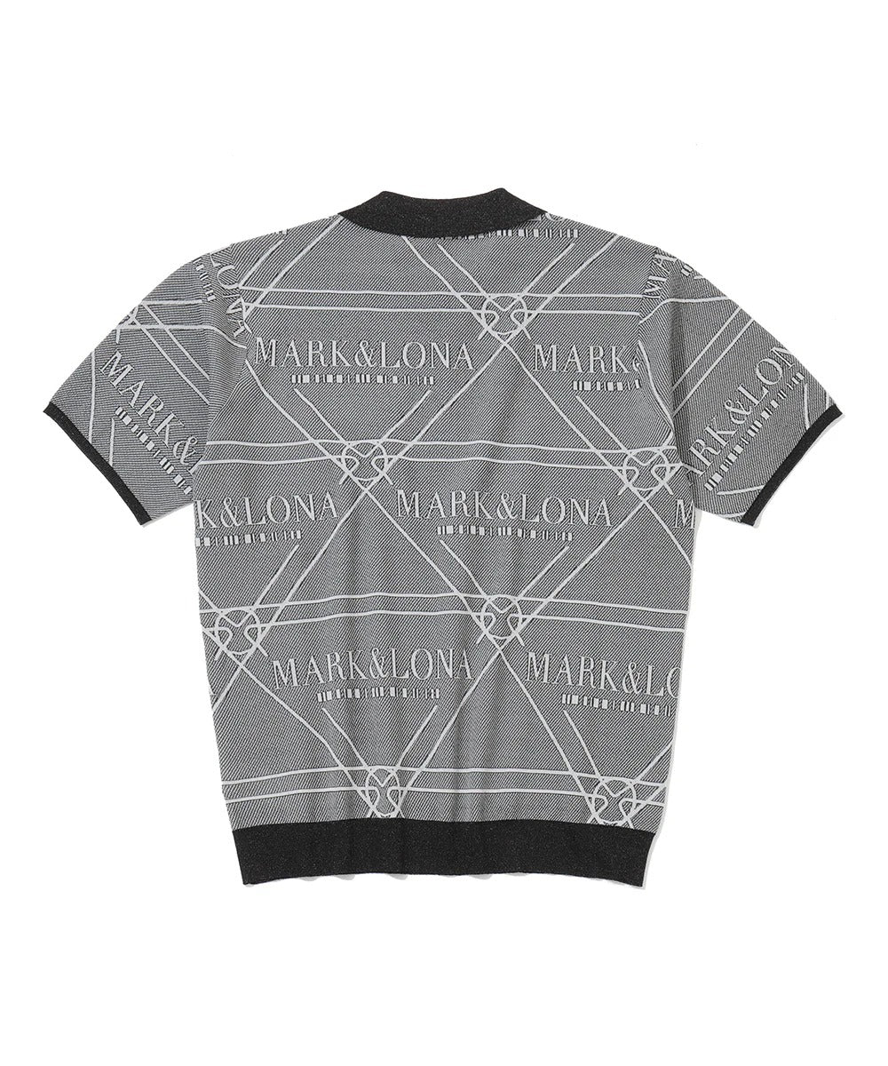 MARK&LONA MENS Jacquard-knit Polo Shirt