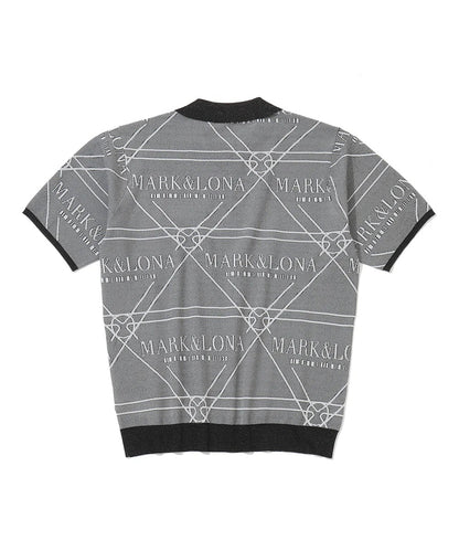MARK&LONA MENS Jacquard-knit Polo Shirt