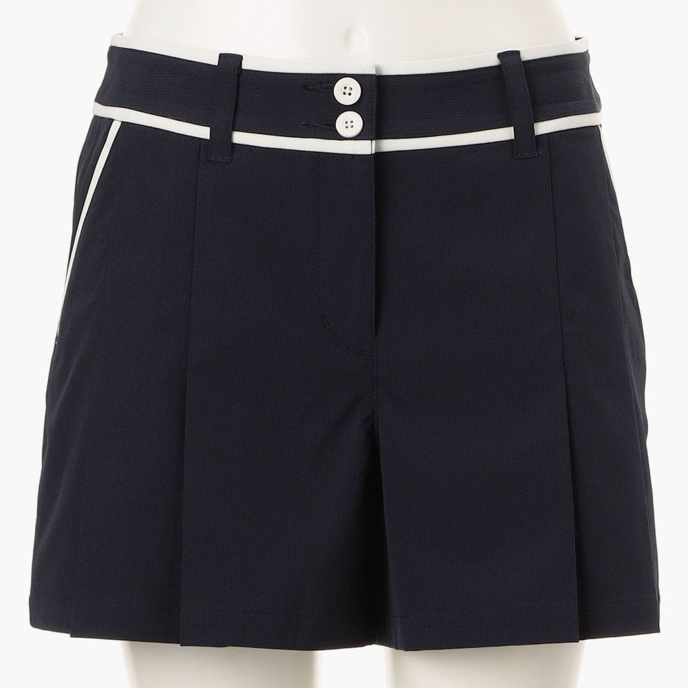BRIEFING WOMENS WS STRIPE PLEATED SHORT PANTS