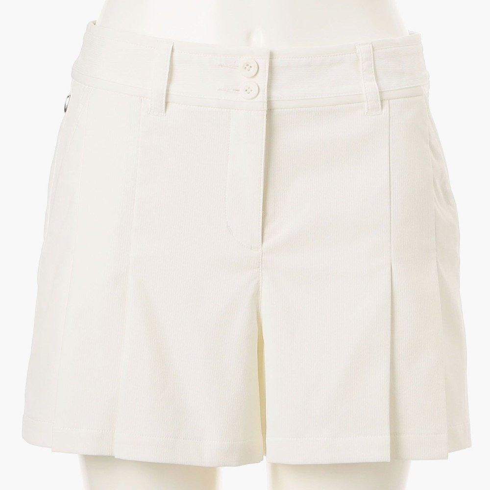BRIEFING WOMENS WS STRIPE PLEATED SHORT PANTS