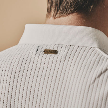 FELISI MENS MS EYELET STRIPE KNIT POLO