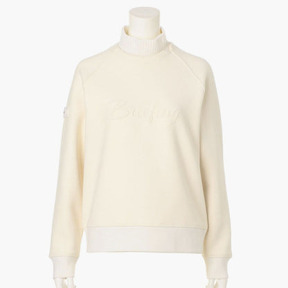 BRIEFING WOMENS HOL WS STITCH LOGO FAKE LAYERED HIGHNECK