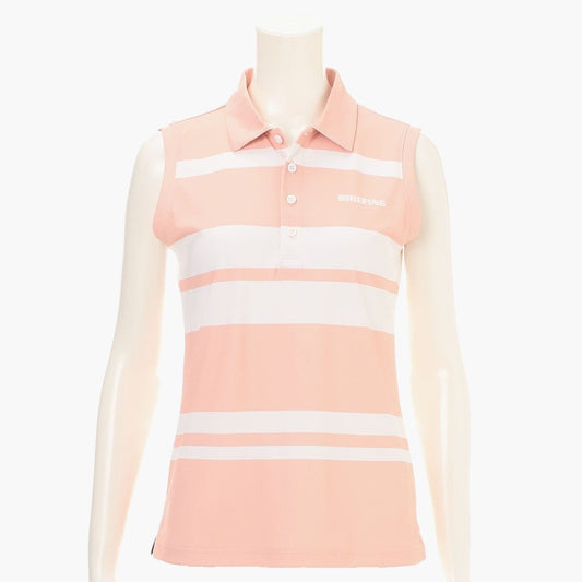 BRIEFING WOMENS WS PANEL STRIPE NS POLO