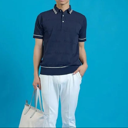 Resurrection MENS Mesh Logo Knit Polo Shirt