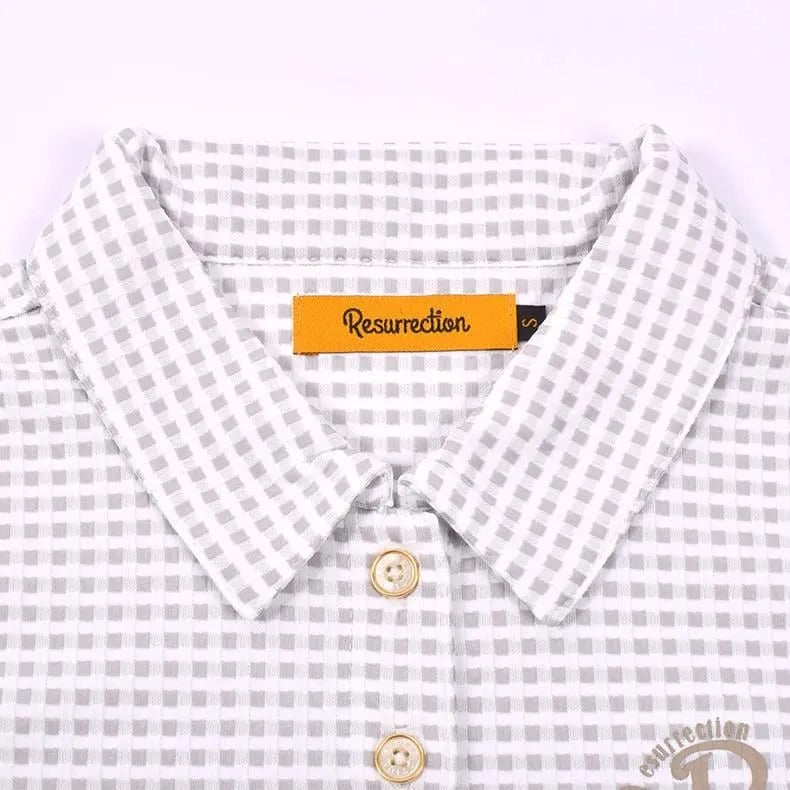 Resurrection WOMENS Gingham Check Sleeveless Polo Shirt