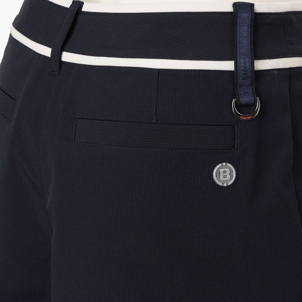 BRIEFING WOMENS WS STRIPE PLEATED SHORT PANTS