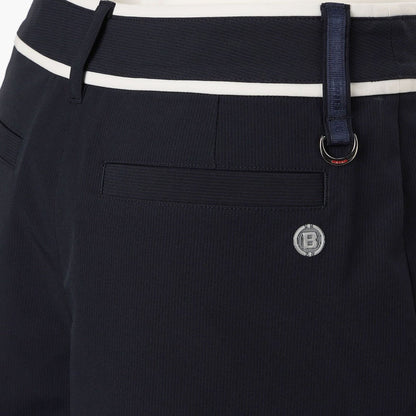 BRIEFING WOMENS WS STRIPE PLEATED SHORT PANTS