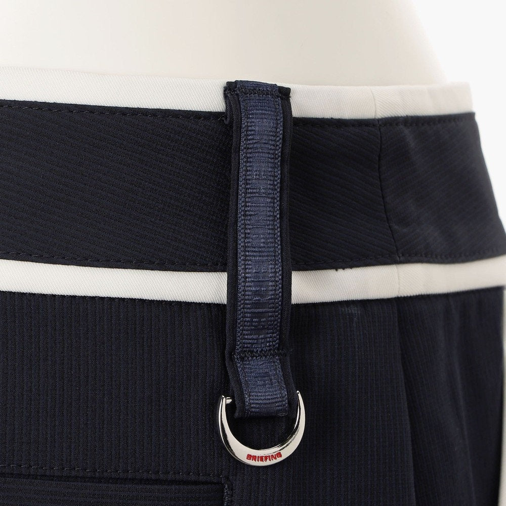 BRIEFING WOMENS WS STRIPE PLEATED SHORT PANTS