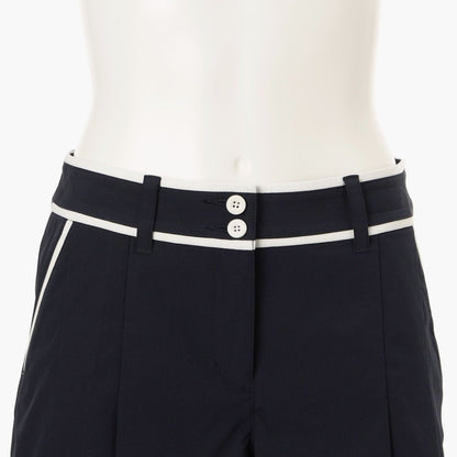 BRIEFING WOMENS WS STRIPE PLEATED SHORT PANTS