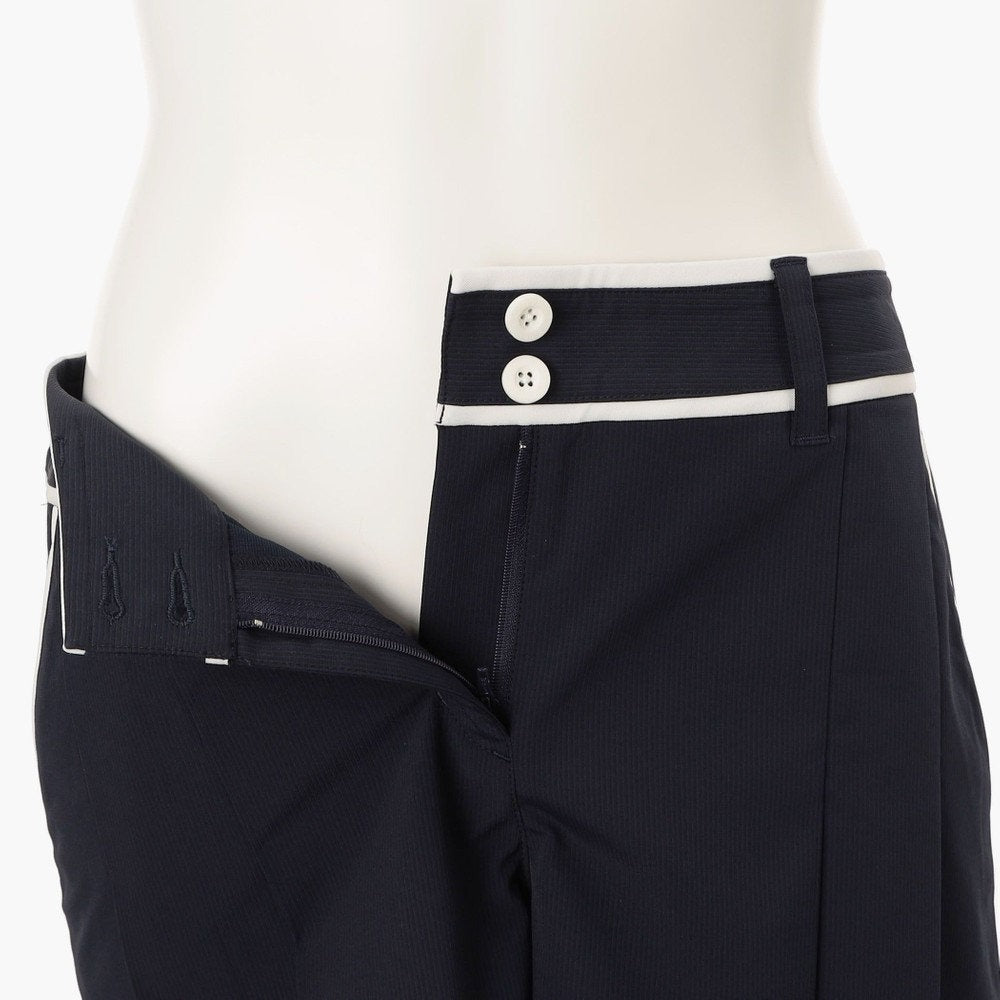 BRIEFING WOMENS WS STRIPE PLEATED SHORT PANTS