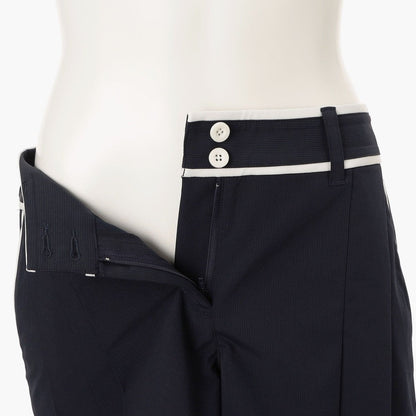 BRIEFING WOMENS WS STRIPE PLEATED SHORT PANTS