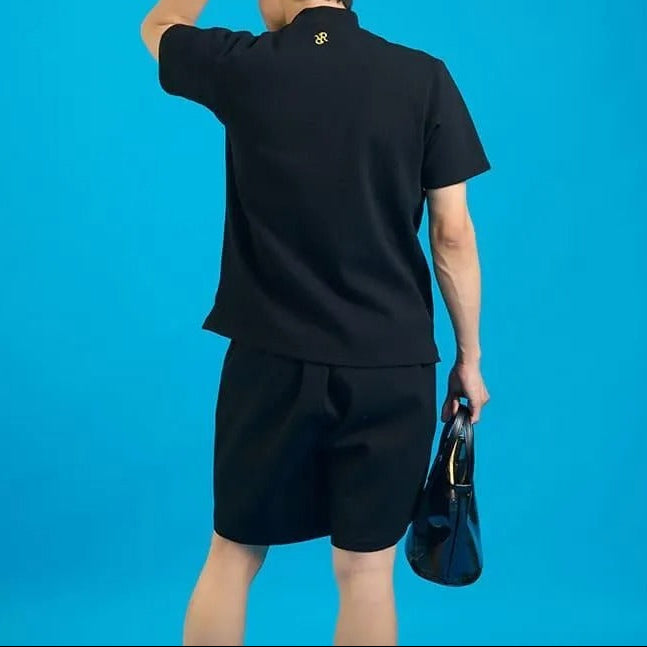 Resurrection MENS  Silicon Tag Waffle Mock Neck (Relax Fit)