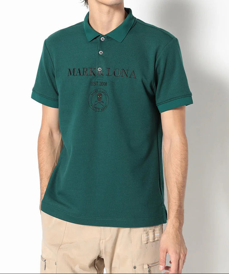 MARK&LONA MENS Gauge Camouflage Jacquard Polo
