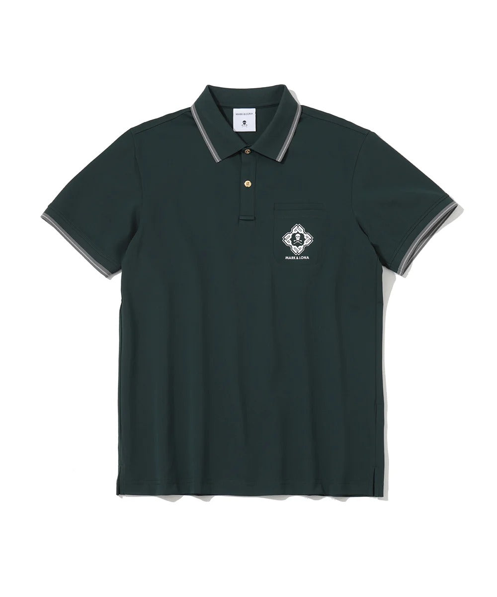 MARK&LONA MENS Stela Patch Pocket Stretch Piqué Polo
