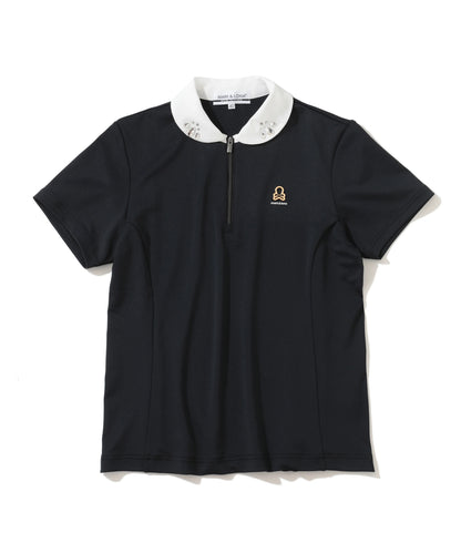 MARK&LONA WOMENS Noble Swarovski Zip Polo