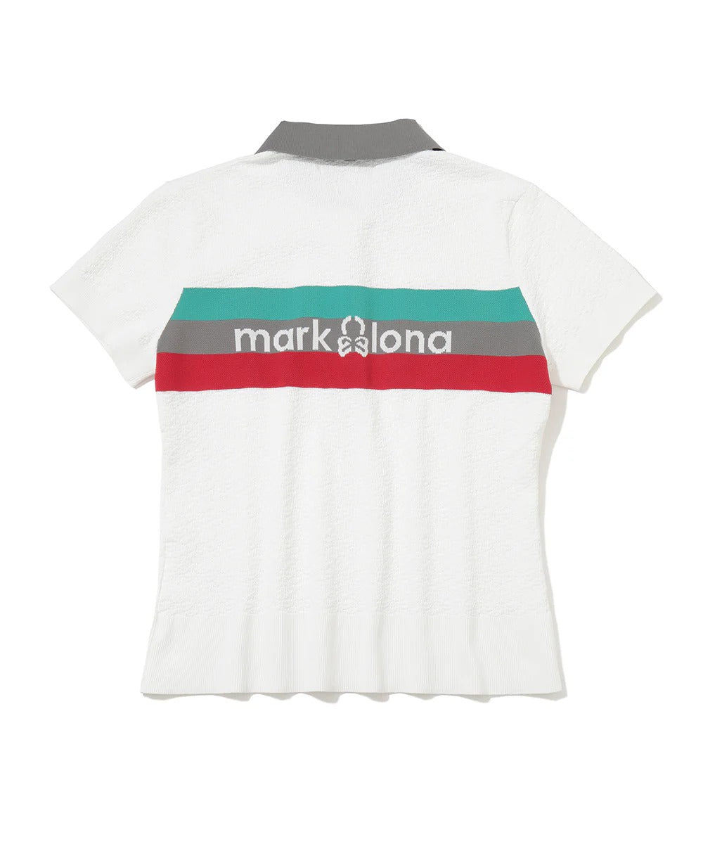 MARK&LONA WOMENS Varese Border Knit Polo
