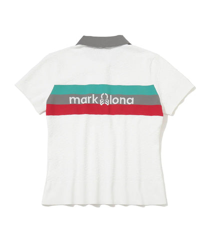 MARK&LONA WOMENS Varese Border Knit Polo