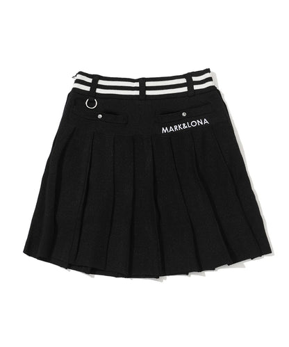 MARK&LONA WOMENS Luminous Pleated Knit Skirt