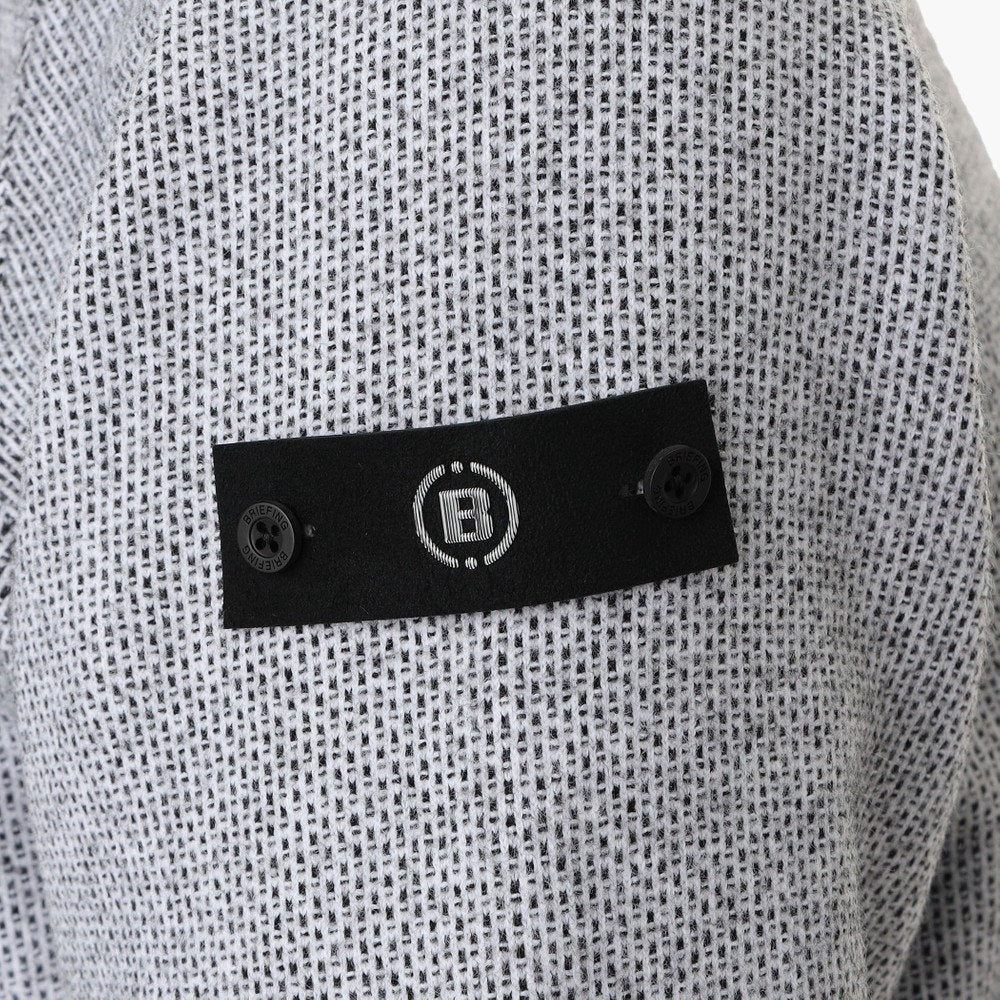 BRIEFING MENS MS BIRDS EYE LOGO CREWNECK KNIT