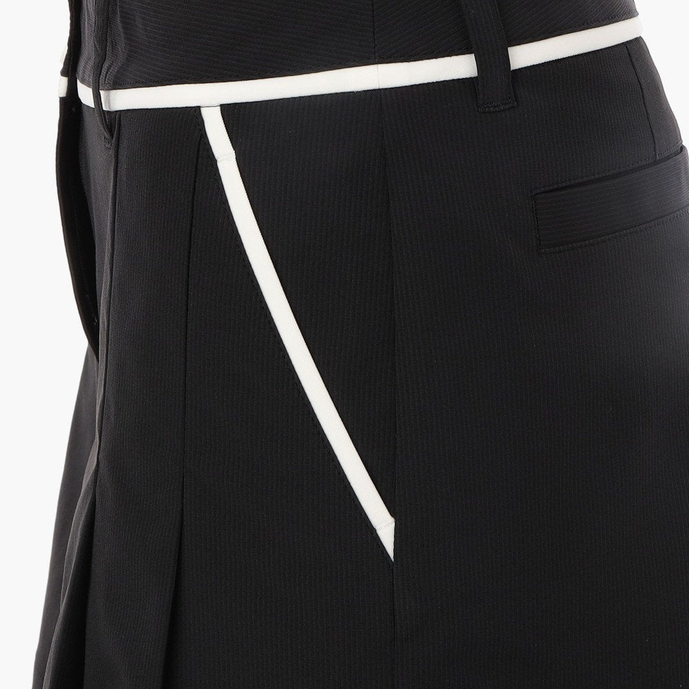 BRIEFING WOMENS WS STRIPE PLEATED SHORT PANTS