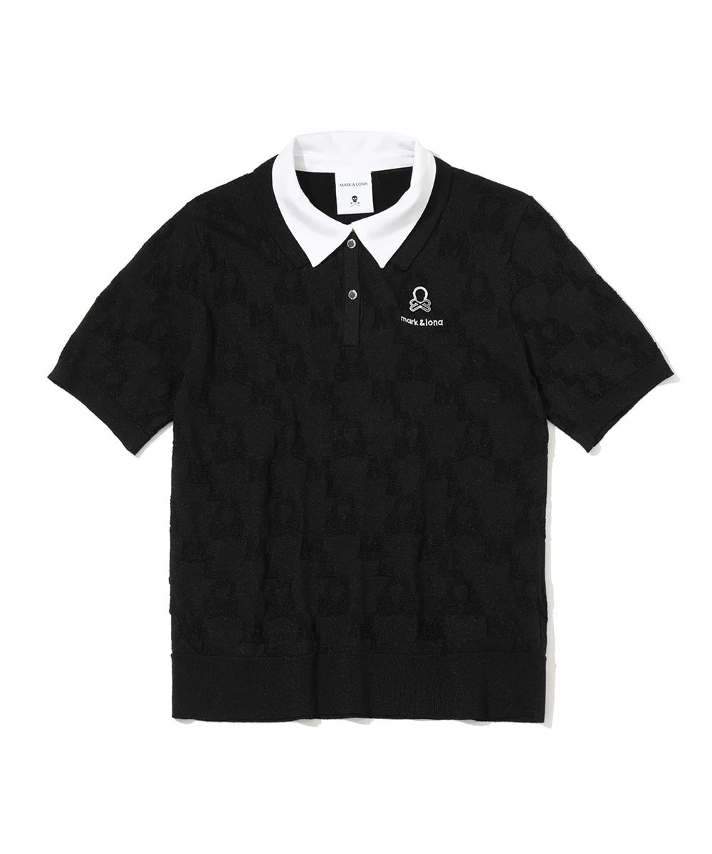 MARK&LONA WOMENS Quadro Icon 2-Way Collar Knit Polo