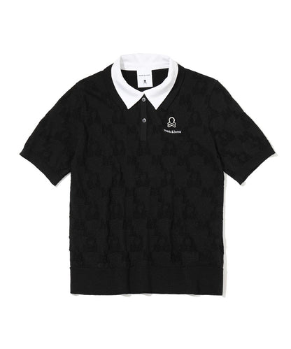MARK&LONA WOMENS Quadro Icon 2-Way Collar Knit Polo