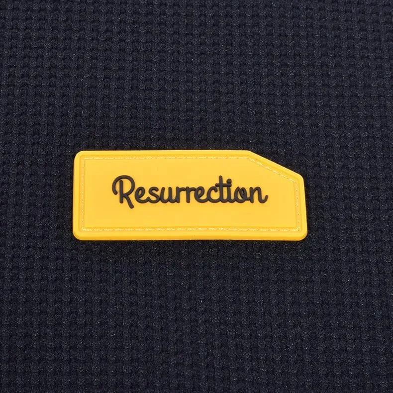 Resurrection MENS  Silicon Tag Waffle Mock Neck (Relax Fit)