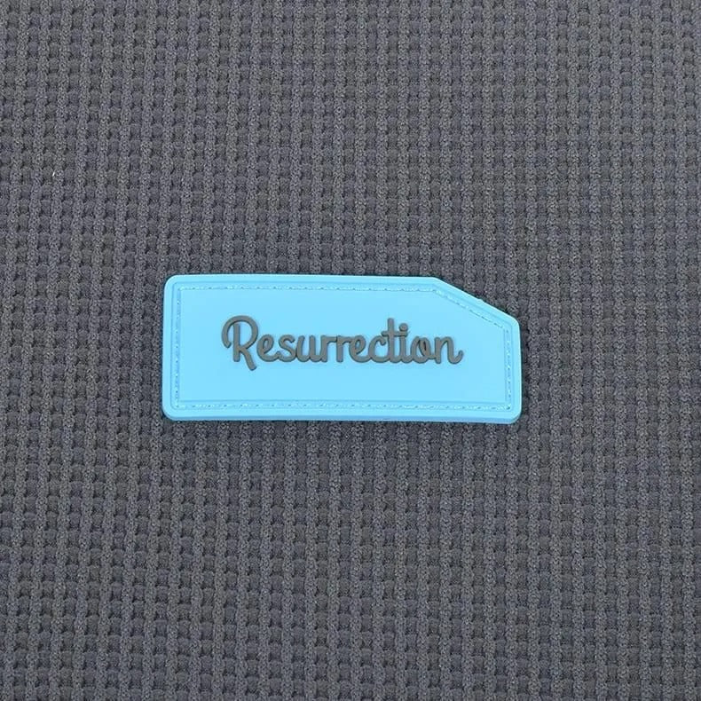Resurrection MENS  Silicon Tag Waffle Mock Neck (Relax Fit)