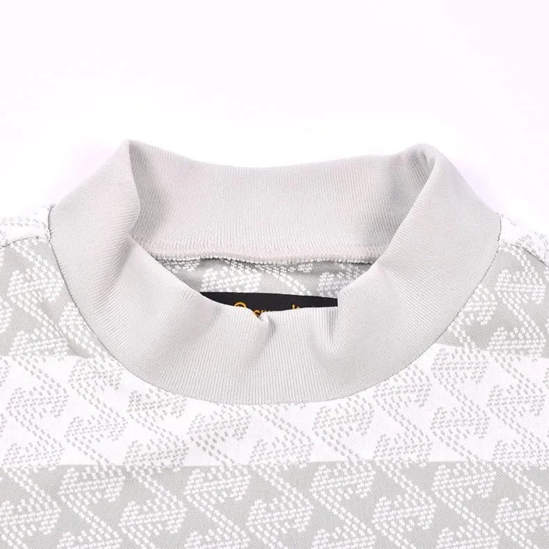 Resurrection MENS GM Striped Jagard Mock Neck
