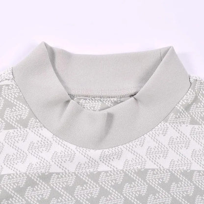 Resurrection WOMENS GM Striped Jagard Mock Neck