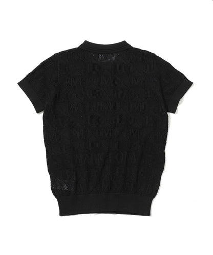 MARK&LONA WOMENS Lace Knit Polo Shirt