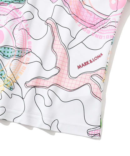 MARK&LONA WOMENS Axon Camo AirTech Micro-Piqué Zip Polo