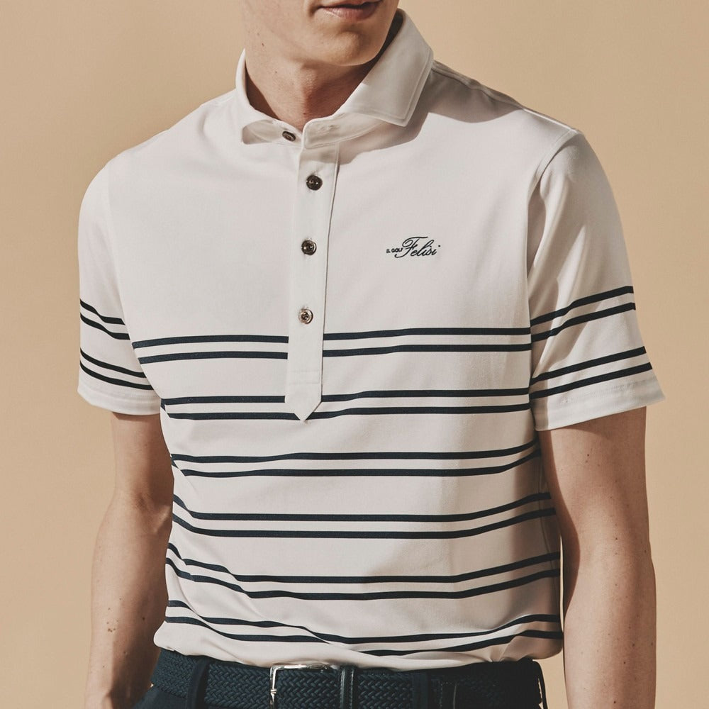 FELISI MENS MS DOUBLE STRIPE HORIZONTAL SHIRT