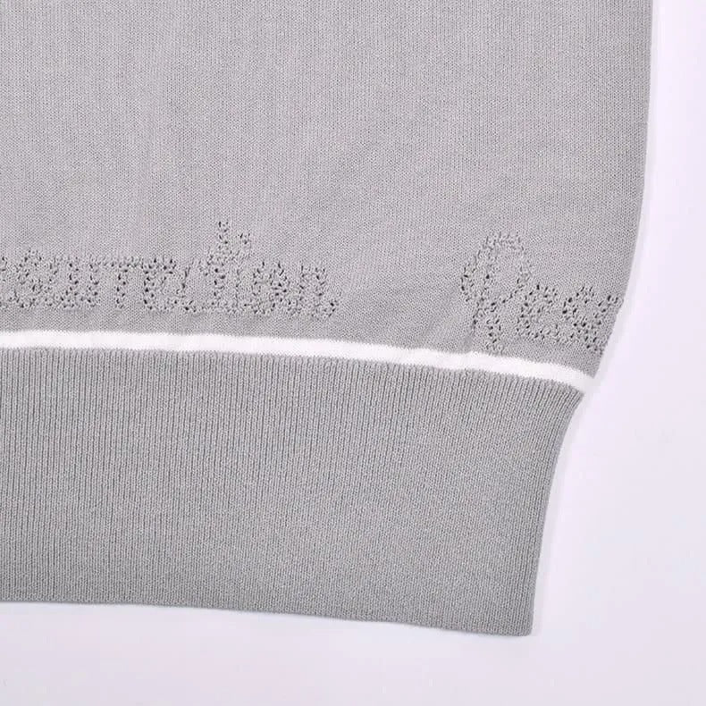 Resurrection MENS Mesh Logo Knit Polo Shirt