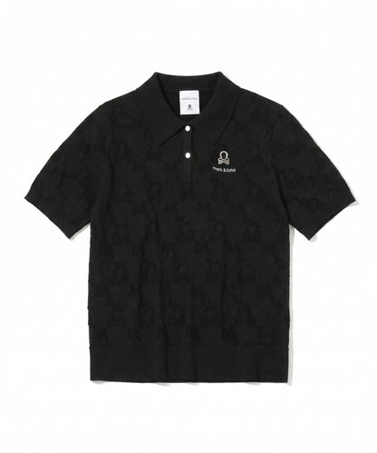 MARK&LONA WOMENS Quadro Icon 2-Way Collar Knit Polo