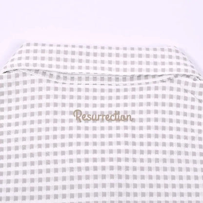 Resurrection WOMENS Gingham Check Sleeveless Polo Shirt
