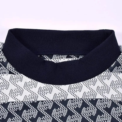 Resurrection MENS GM Striped Jagard Mock Neck