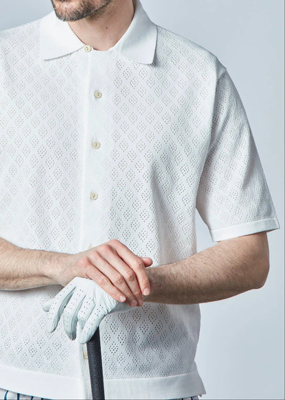 HERG1 MENS Open-collar Dry Knit Shirt