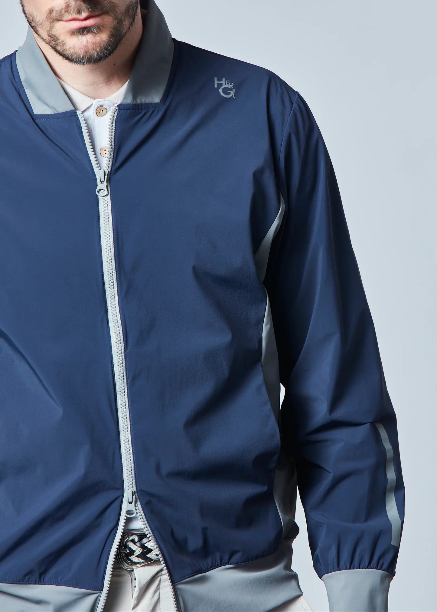 HERG1 MENS Packable Compact Nylon Stretch Blouson