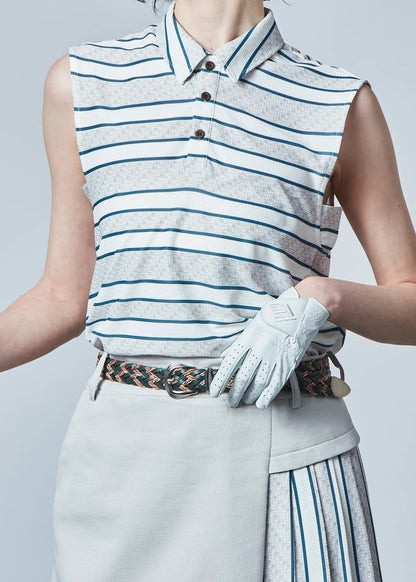HERG1 WOMENS Summer Print Over Sleeveless Top