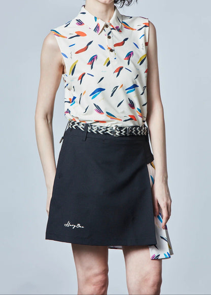 HERG1 WOMENS Summer Print Over Sleeveless Top