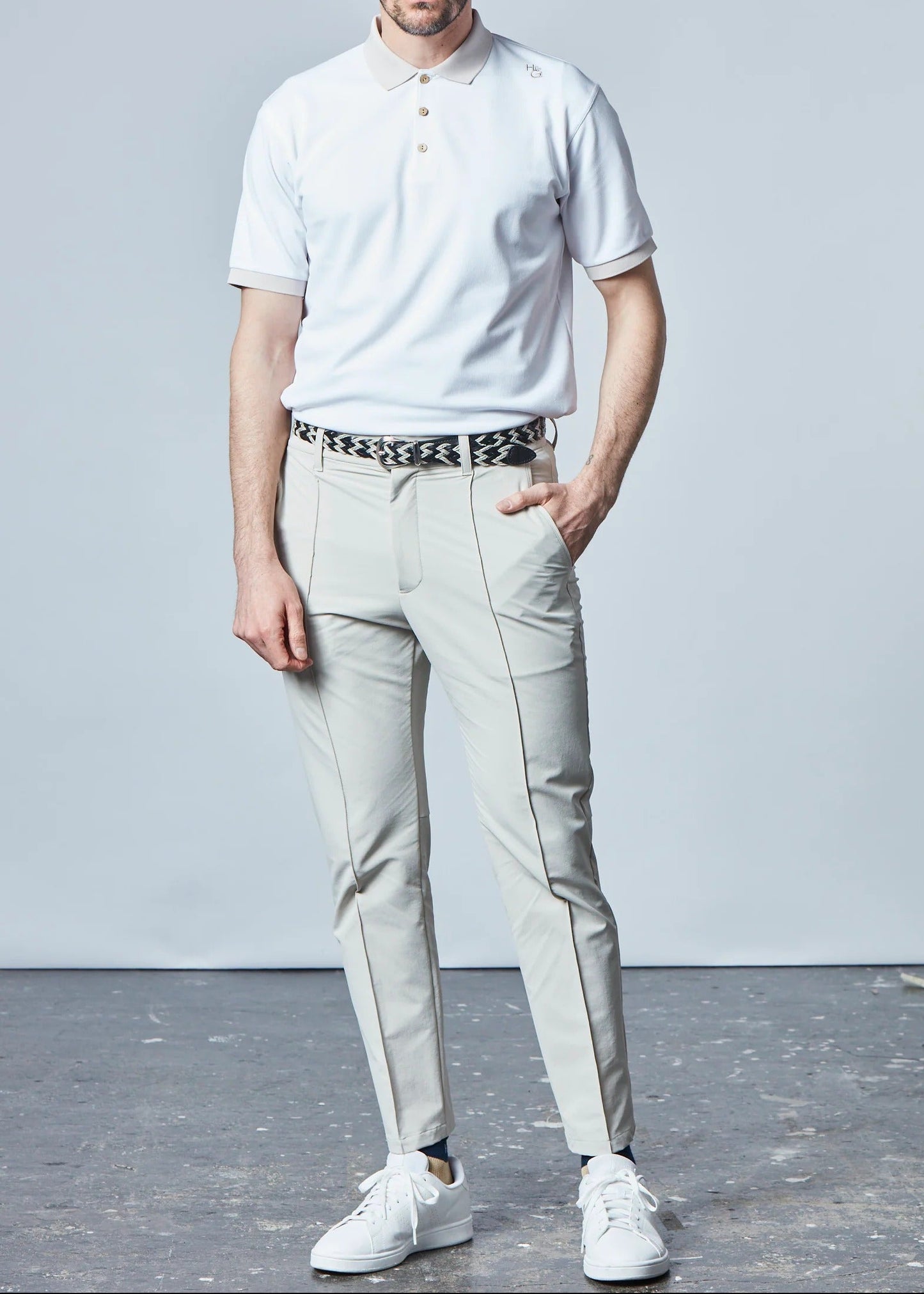 HERG1 MENS Exclusive White Modular Polo