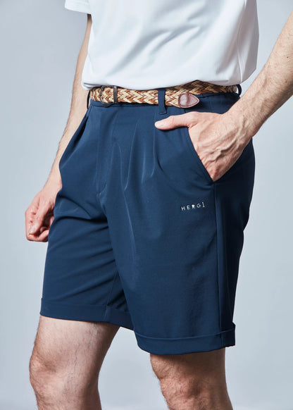 HERG1 MENS Matte Stretch 2-Tuck Shorts